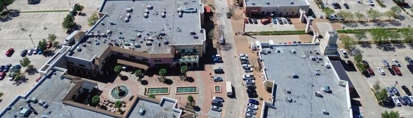 Aerial view of Tomball, TX, which All About Bail Bonds can provide a for its residents