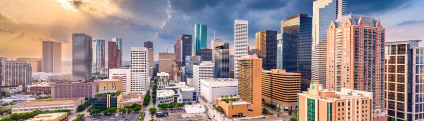 Skyscrapers in Greenway-Upper Kirby, TX, whose tenants can get bail bonds from All About Bail Bonds