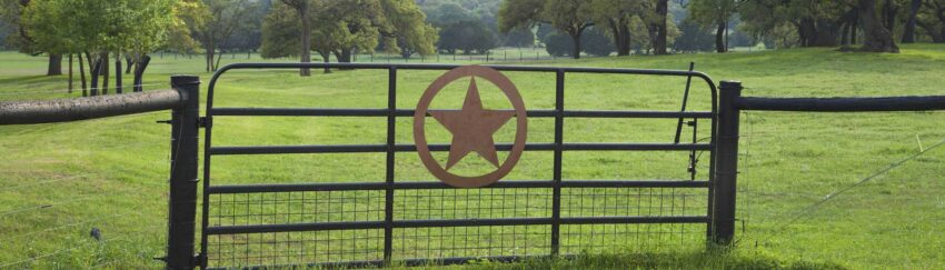 A gate in Independence Heights, TX, where an alleged crime could happen that requires defendants to get bail bonds