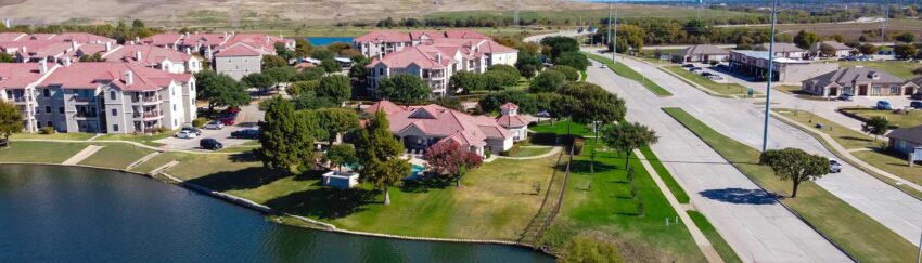 An aerial view of River Oaks, TX, whose residents can get 24 hour bail bonds through All About Bail Bonds