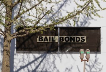 Local bail bonds office sign in Memorial